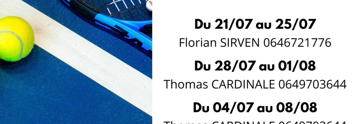stages tennis été 2025 sommieres gard herault occitanie